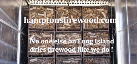 Firewood is dried in high tech kilns
